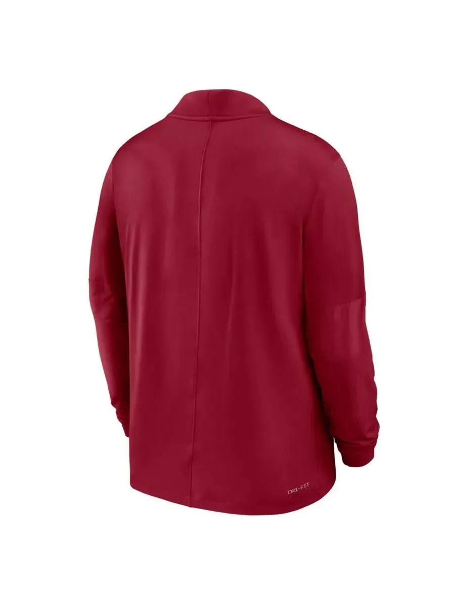 Мужская толстовка Cardinal Iowa State Cyclones Dri-FIT с застежкой-молнией до середины груди Nike — изображение 2 из 3