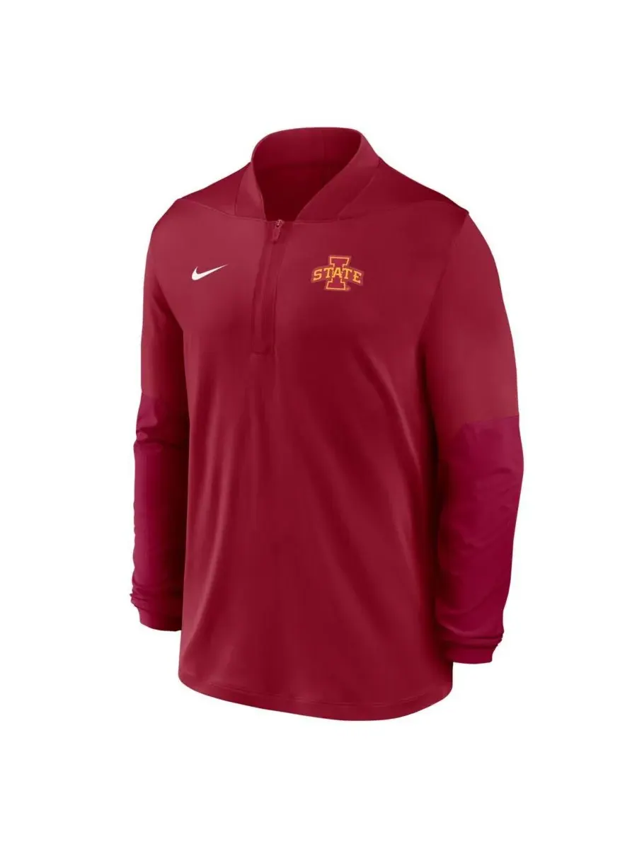 Мужская толстовка Cardinal Iowa State Cyclones Dri-FIT с застежкой-молнией до середины груди Nike — изображение 3 из 3