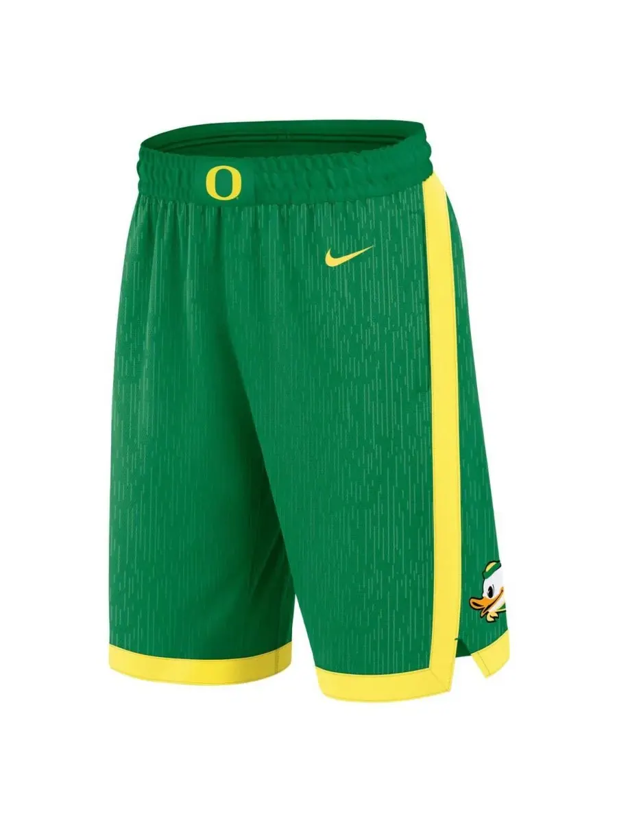 Nike Мужские зеленые спортивные шорты Oregon Ducks Road Replica — изображение 2 из 3, зеленый