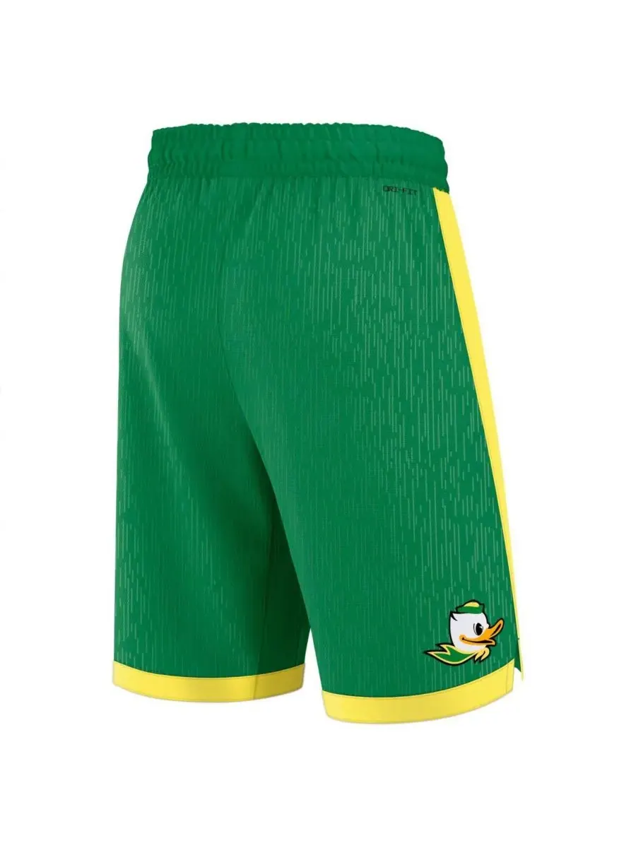 Nike Мужские зеленые спортивные шорты Oregon Ducks Road Replica — изображение 3 из 3, зеленый