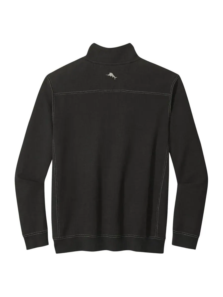 Tommy Bahama Мужская черная куртка с половинной молнией Georgia Bulldogs Montego Bay — изображение 3 из 3, черный