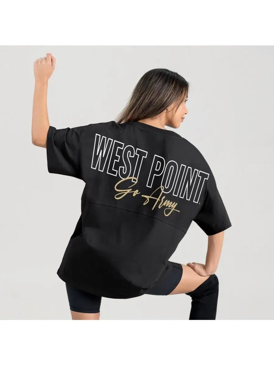 Gameday Couture Женская футболка Black Army Black Knights Oversized Back at Ya — изображение 2 из 5, черный