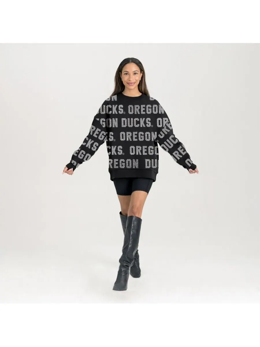 Gameday Couture Женская черная толстовка Oregon Ducks Hype Era — изображение 3 из 5, черный