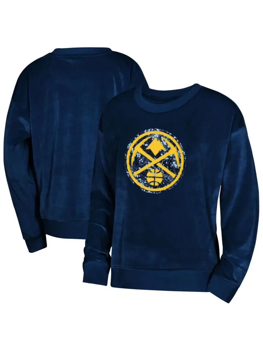 Outerstuff Толстовка Big Boys and Girls Navy Denver Nuggets Step Back — изображение 1 из 3, темно-синий