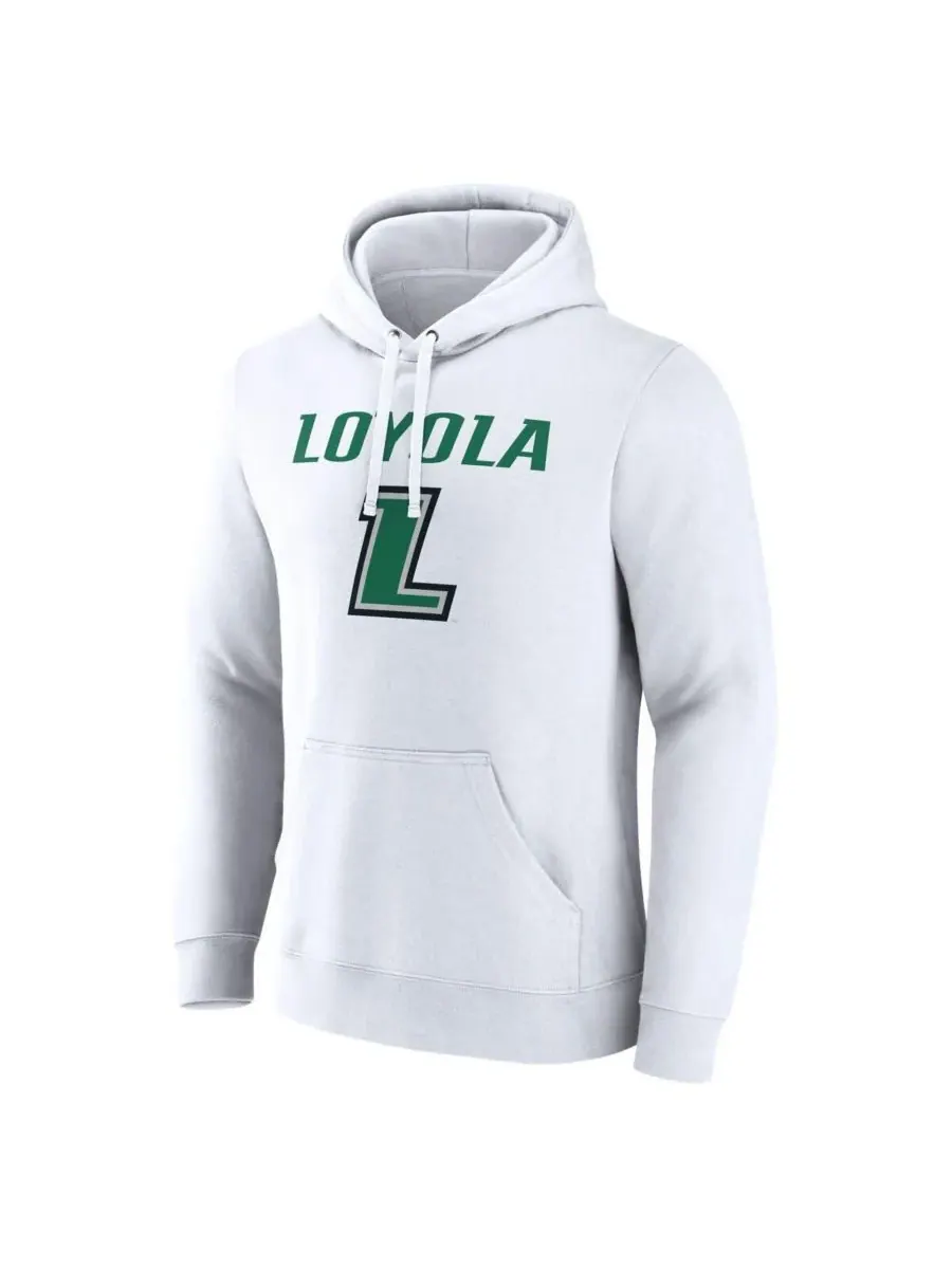 Fanatics Мужская белая толстовка с капюшоном и основным логотипом команды Loyola Greyhounds — изображение 3 из 3, белый