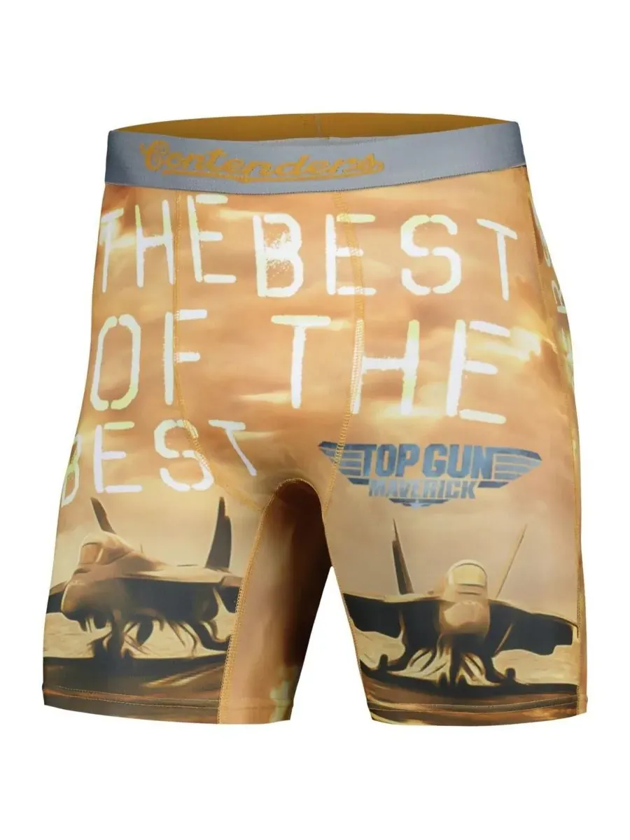 Contenders Clothing Мужские оранжевые боксерские трусы Top Gun: Maverick — изображение 2 из 3, оранжевый