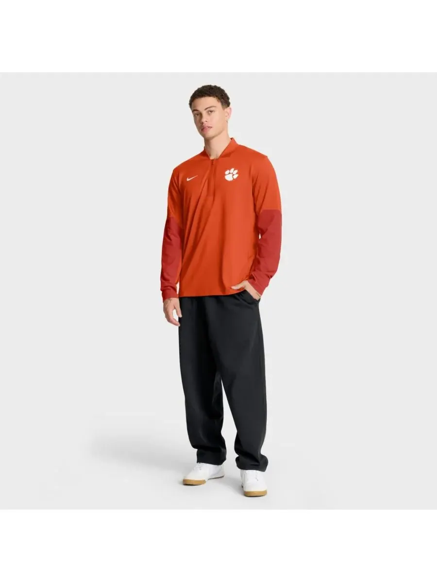 Nike Мужская оранжевая толстовка Clemson Tigers One Goal Performance с застежкой-молнией до — изображение 3 из 5, оранжевый