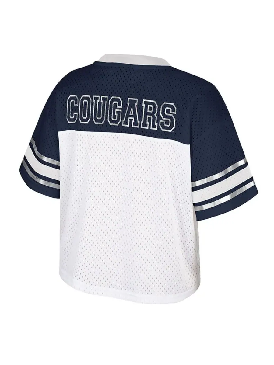 Colosseum Женская белая укороченная футболка BYU Cougars Treasure — изображение 2 из 3, белый