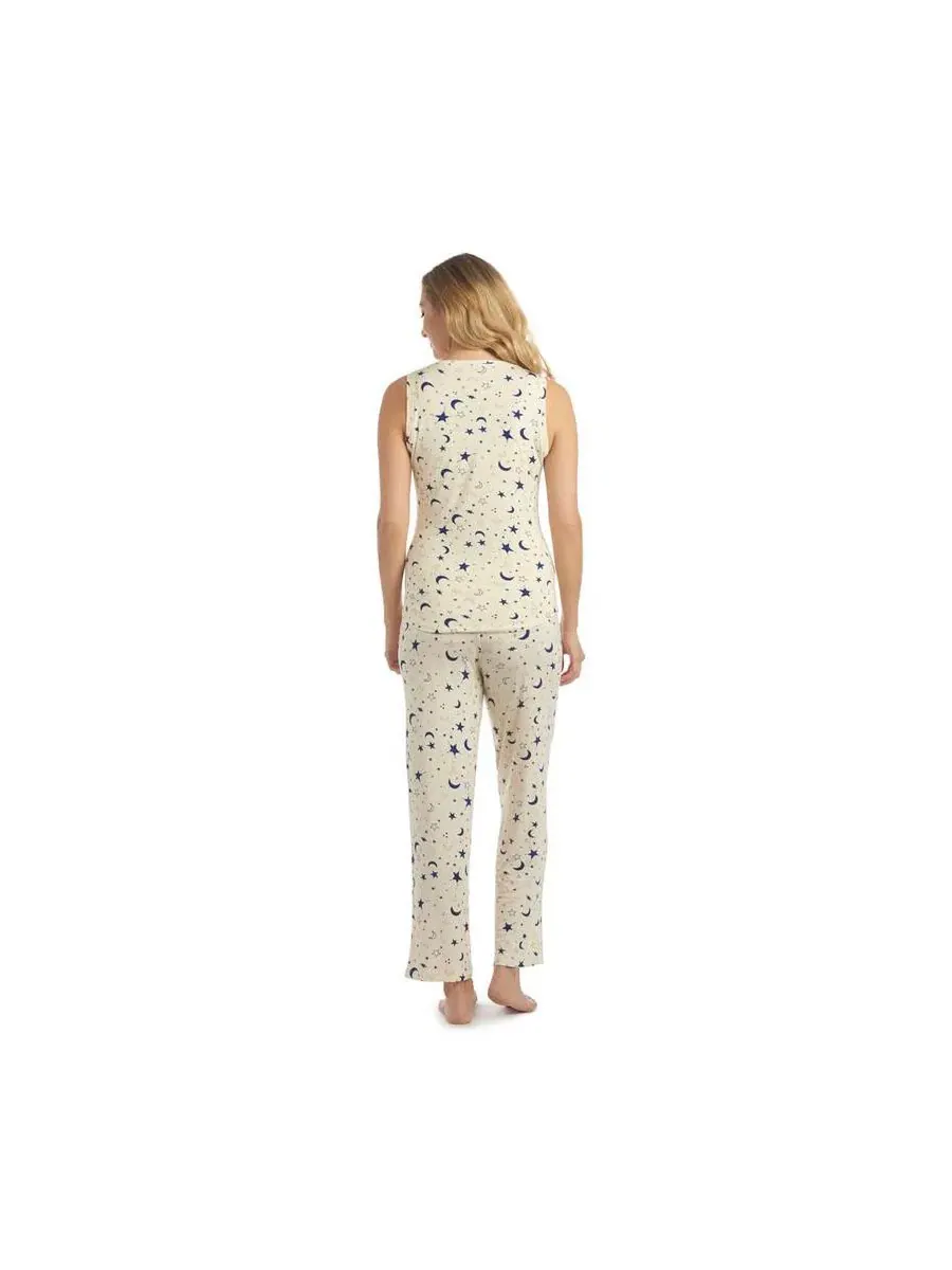 Комплект пижамы для беременных и кормящих мам Maternity Joy: майка и брюки Everly Grey, Twinkle — изображение 5 из 5