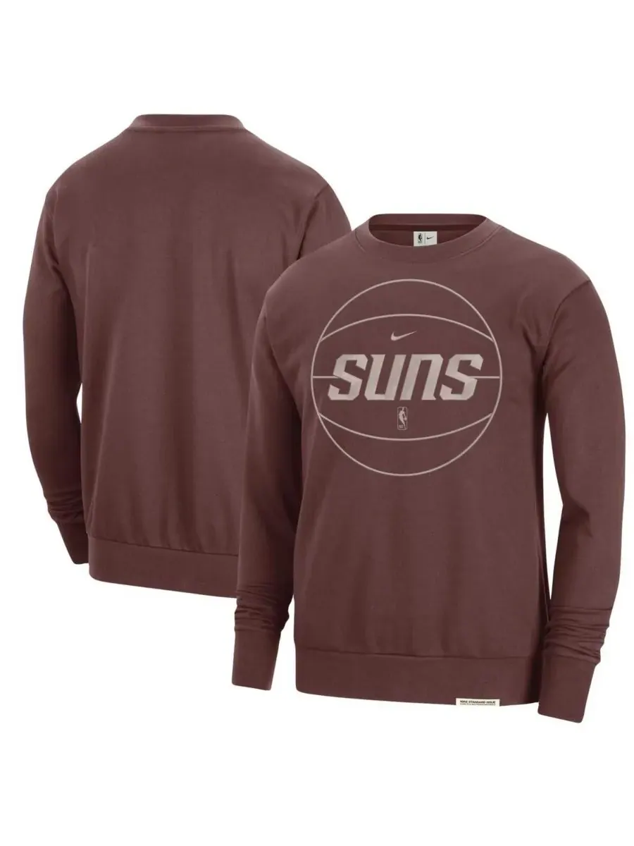 Мужская толстовка Garnet Phoenix Suns 2023/24 Authentic Standard Issue Travel Performance Pullover — изображение 1 из 3