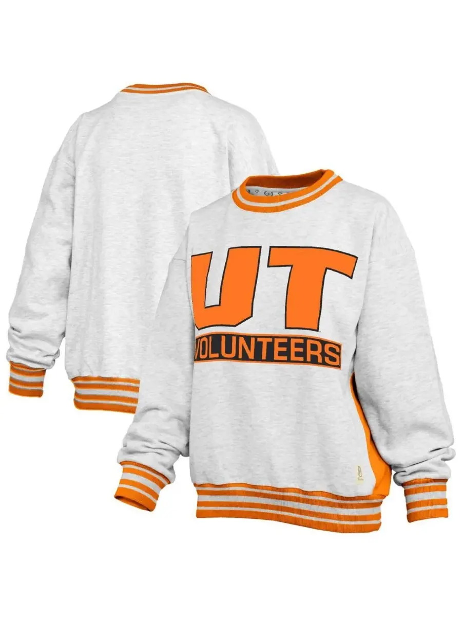Pressbox Женская толстовка с круглым вырезом цвета вересково-серый/оранжевый Tennessee Volunteers — изображение 1 из 3