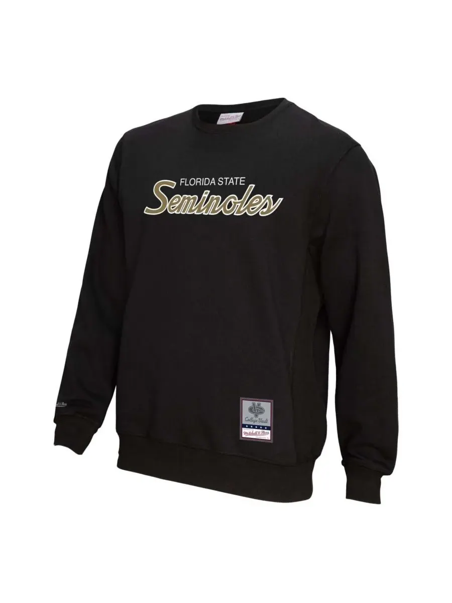Mitchell & Ness Мужская черная толстовка с надписью "Florida State Seminoles Elite" — изображение 2 из 3, черный