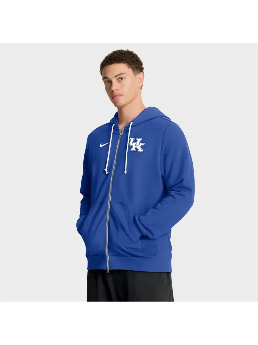Мужская толстовка на молнии Royal Kentucky Wildcats 2025 Sideline Standard Issue Dri-FIT Nike — изображение 1 из 5