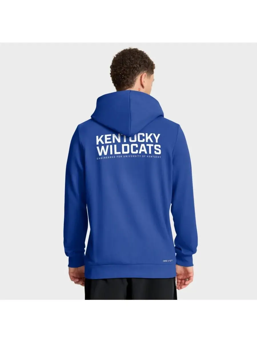 Мужская толстовка на молнии Royal Kentucky Wildcats 2025 Sideline Standard Issue Dri-FIT Nike — изображение 2 из 5