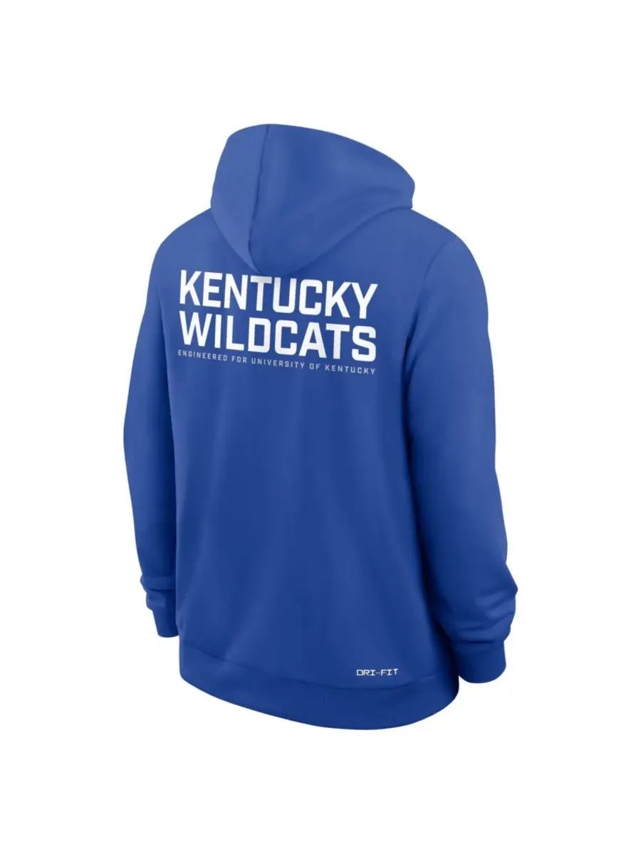 Мужская толстовка на молнии Royal Kentucky Wildcats 2025 Sideline Standard Issue Dri-FIT Nike — изображение 5 из 5