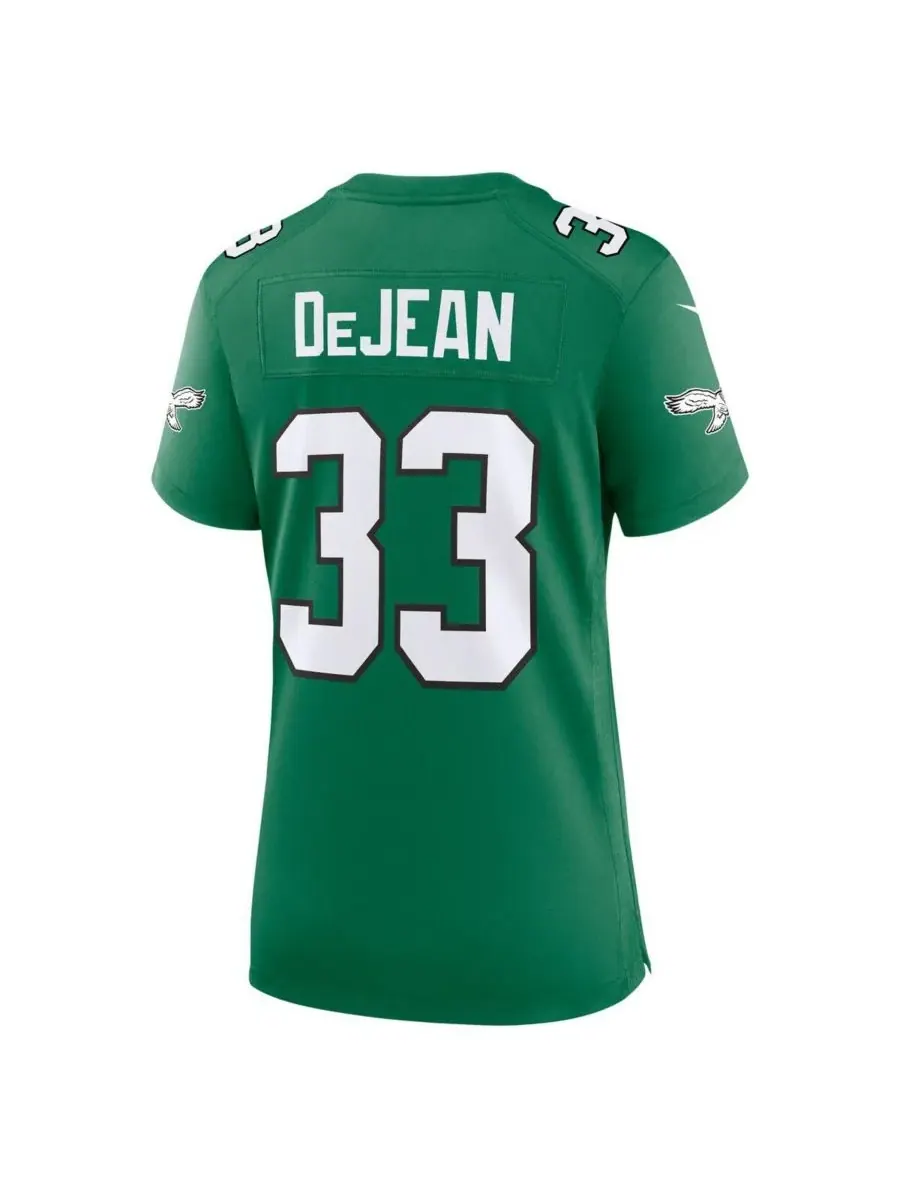 Nike Женская альтернативная игровая футболка Cooper DeJean Kelly Green Philadelphia Eagles — изображение 3 из 3, зеленый
