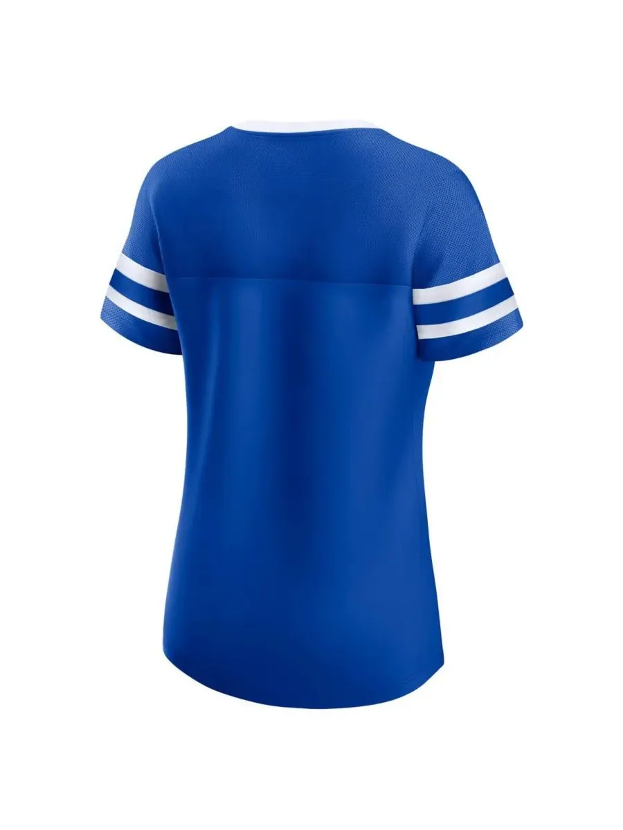 Женская футболка Royal Kentucky Wildcats Iconic Athena на шнуровке Fanatics — изображение 2 из 3, королевский
