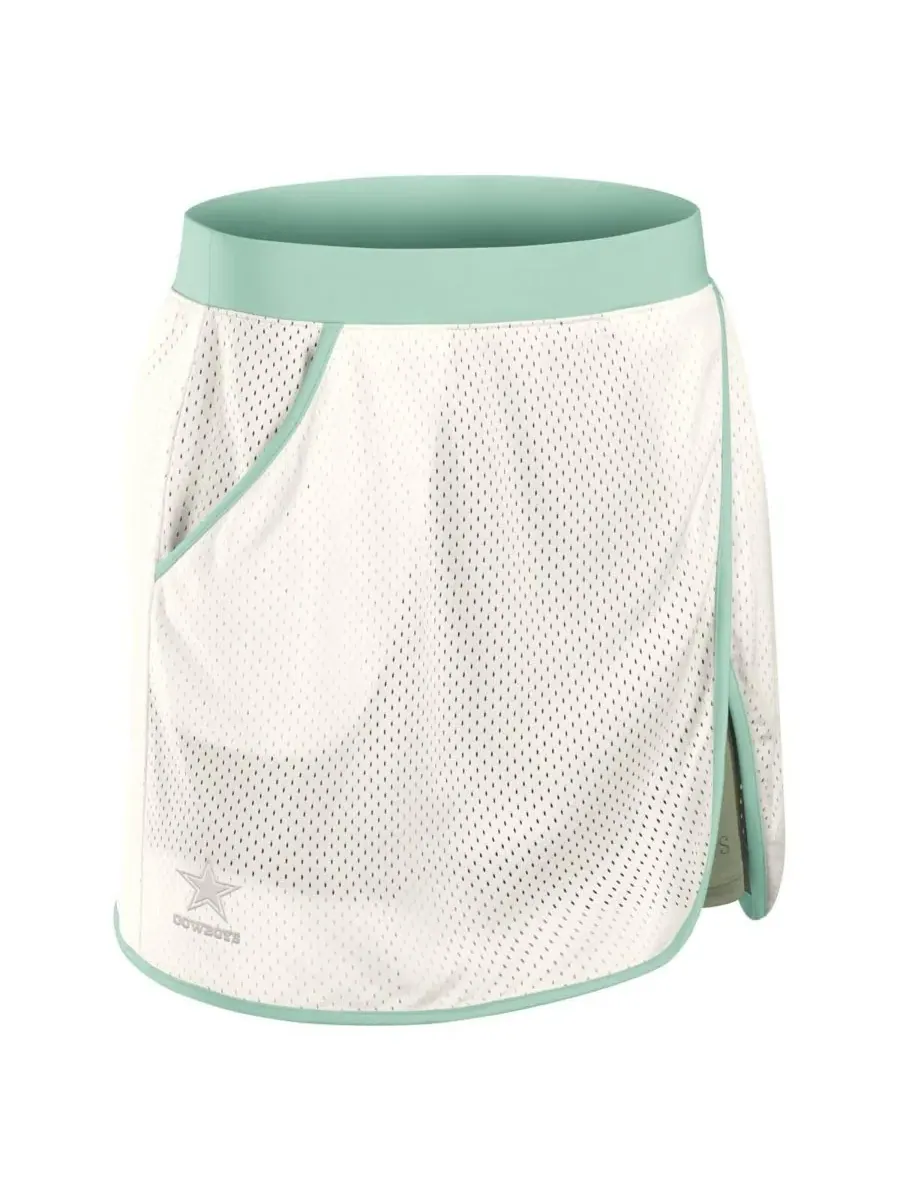 Fanatics Женские кремовые юбки-шорты Dallas Cowboys Studio Wellness — изображение 4 из 5, бежевый