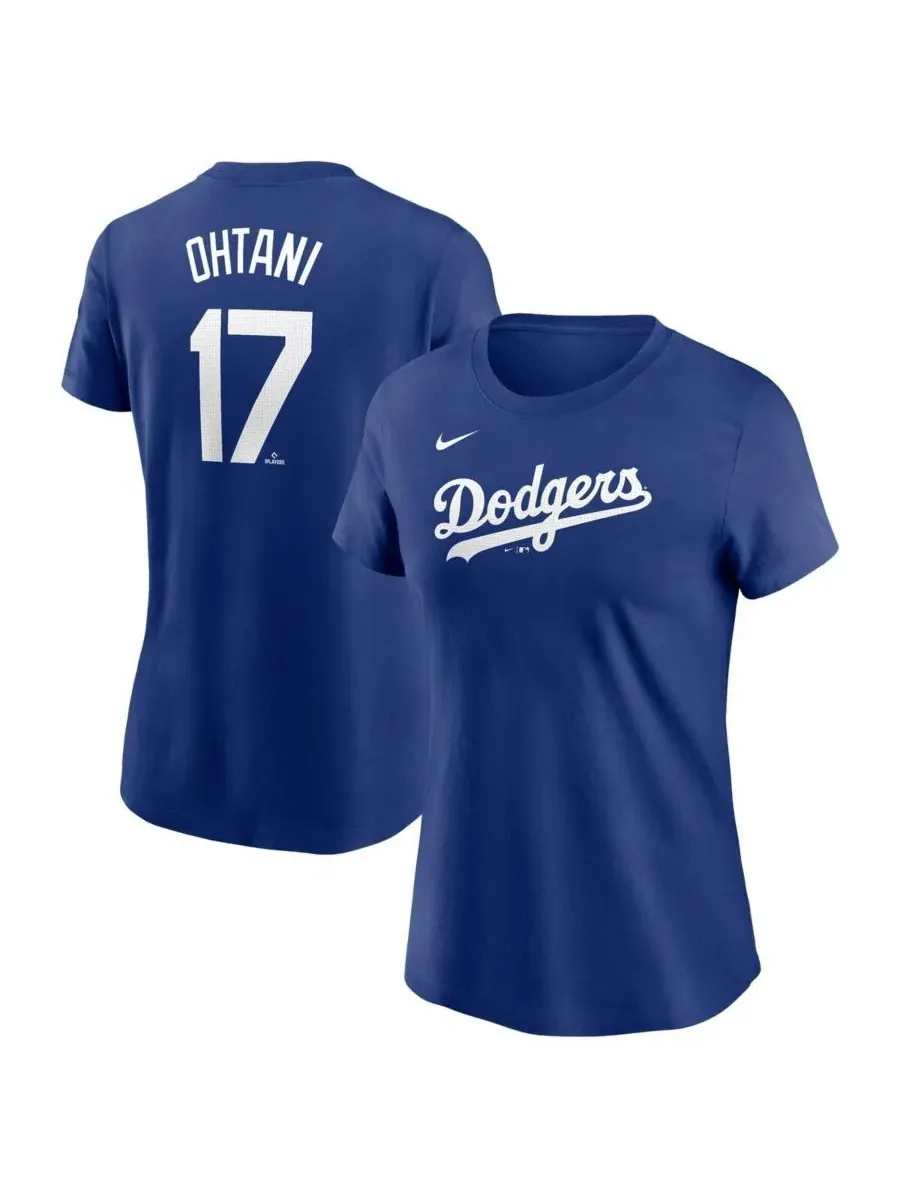 Мужская футболка Shohei Ohtani Royal Los Angeles Dodgers 2024 Fuse Name Number Nike — изображение 1 из 3, королевский