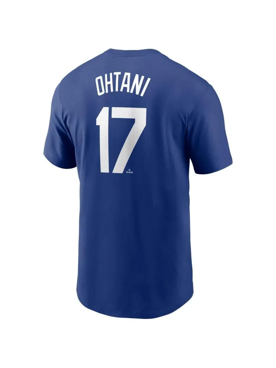 Мужская футболка Shohei Ohtani Royal Los Angeles Dodgers 2024 Fuse Name Number Nike — изображение 2 из 3, королевский