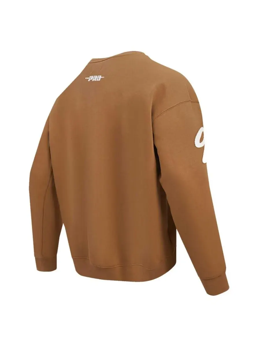 Pro Standard Мужская толстовка с круглым вырезом Joe Burrow Brown Cincinnati Bengals — изображение 5 из 5, коричневый