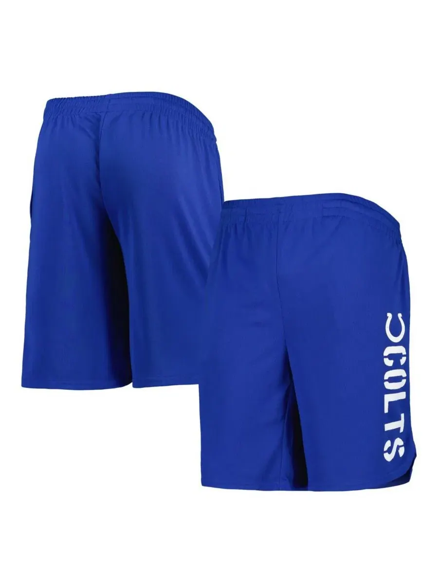 Мужские шорты Royal Indianapolis Colts Team Shorts Msx By Michael Strahan — синий