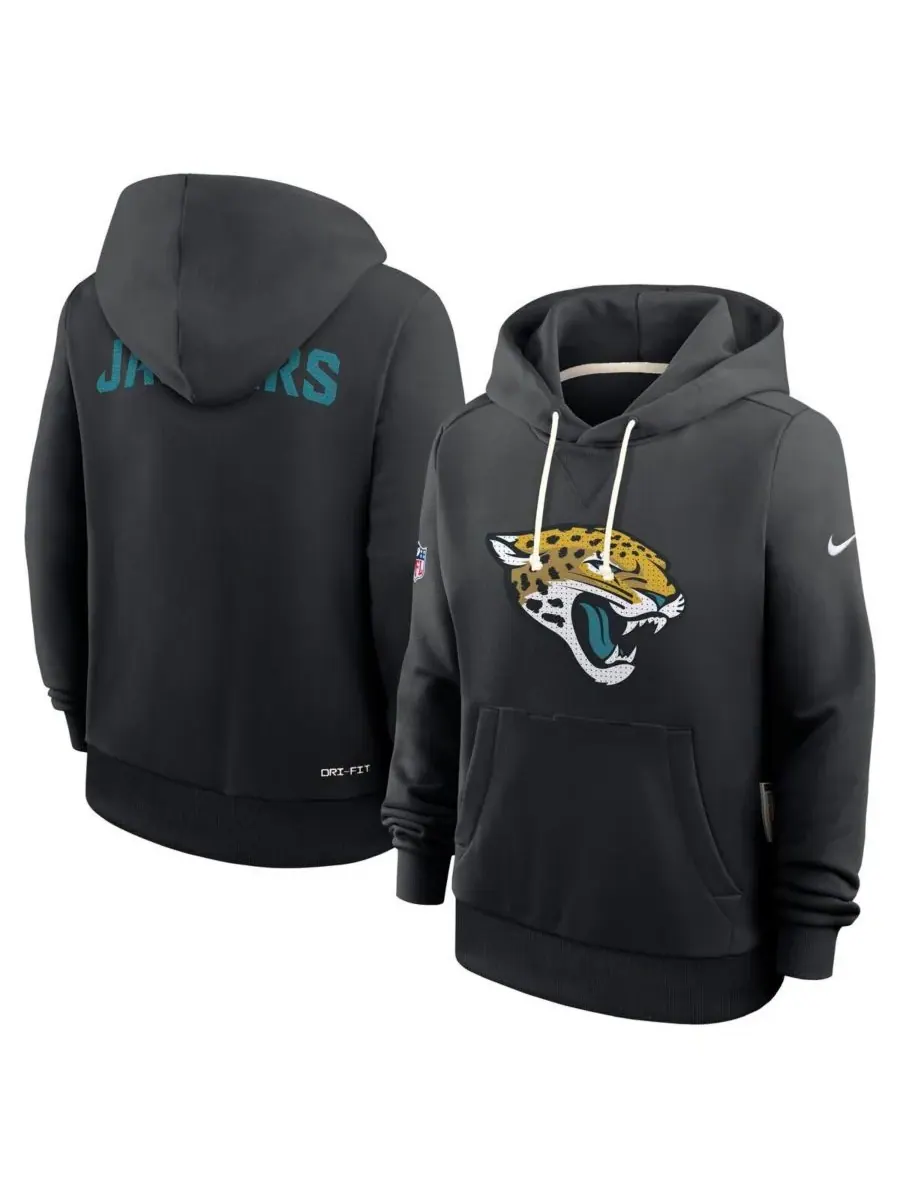 Nike Женская черная толстовка Jacksonville Jaguars Sideline Standard Issue Initial Home Dri-FIT — изображение 3 из 4, черный