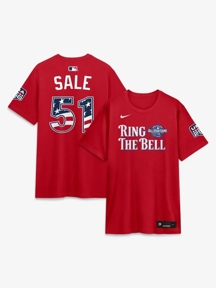 Футболка с длинным рукавом Name & Number Chris Sale Nike — изображение 1 из 3, красный