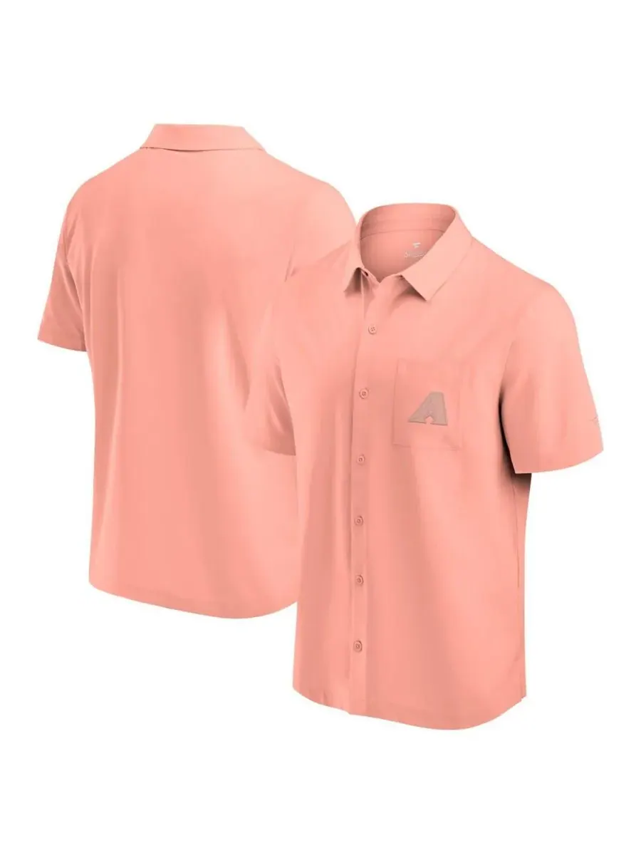 Fanatics Мужская рубашка на пуговицах Coral Arizona Diamondbacks Front Office — изображение 1 из 3, коралл