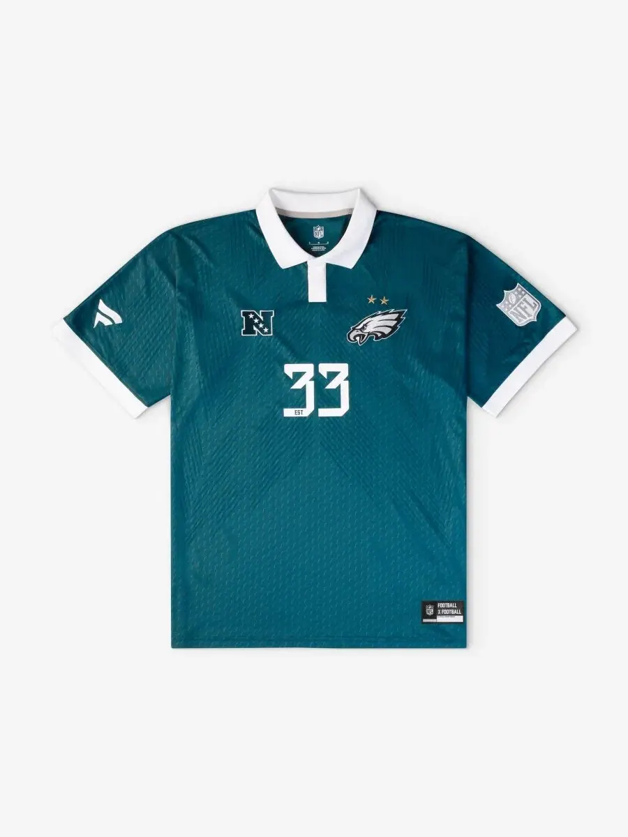 Футболка-поло с воротником Football x Football Philadelphia Eagles Fanatics — изображение 1 из 5, зеленый