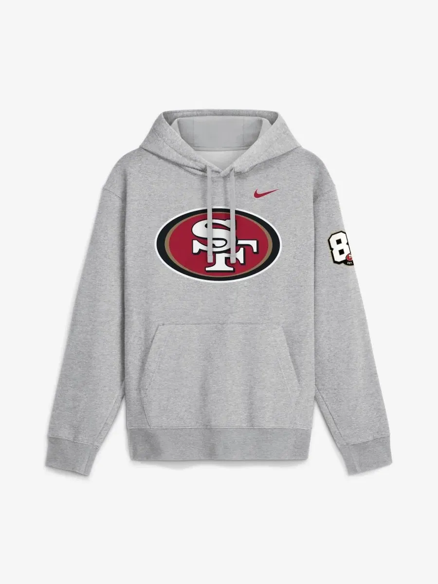 Худи из футера с принтом 80th Anniversary Showdown Club Fleece Nike — изображение 1 из 2, серый