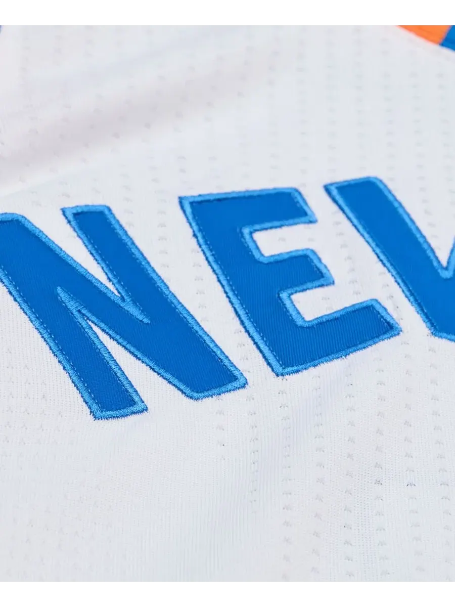 Мужская баскетбольная джерси Carmelo Anthony New York Knicks 2015-16 Hardwood Classics Authentic — изображение 5 из 5, белый
