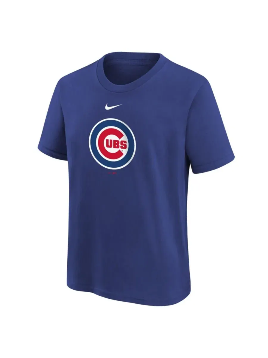 Футболка с принтом Chicago Cubs Nike — изображение 3 из 3, королевский