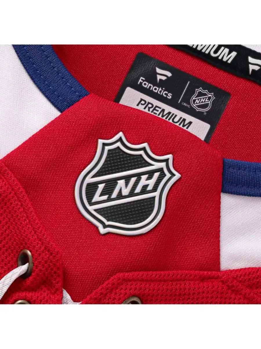 Хоккейный джерси с принтом Lane Hutson Montreal Canadiens Home Premium Fanatics — изображение 5 из 5, красный