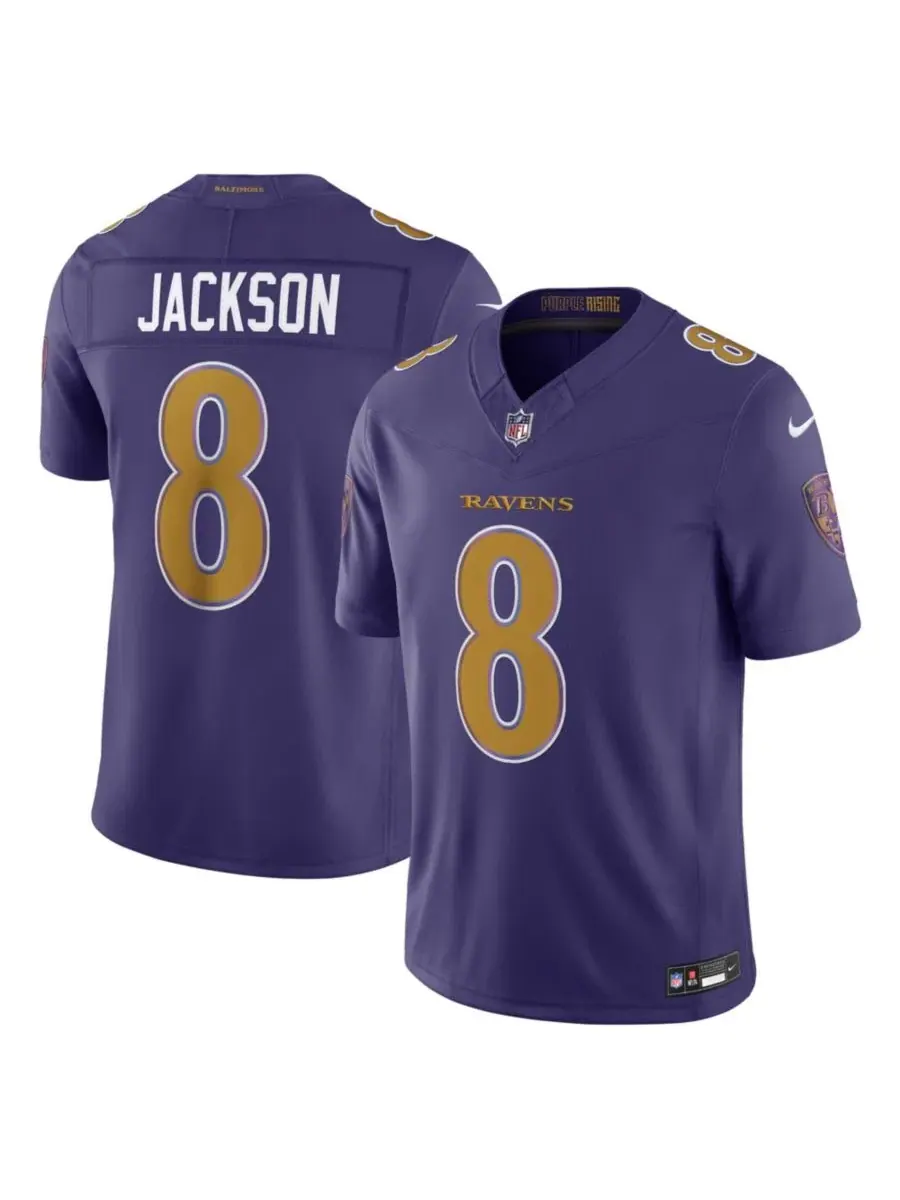 Футболка Nike Lamar Jackson Baltimore Ravens Alternate Vapor F.U.S.E. Limited Jersey — изображение 1 из 3, фиолетовый