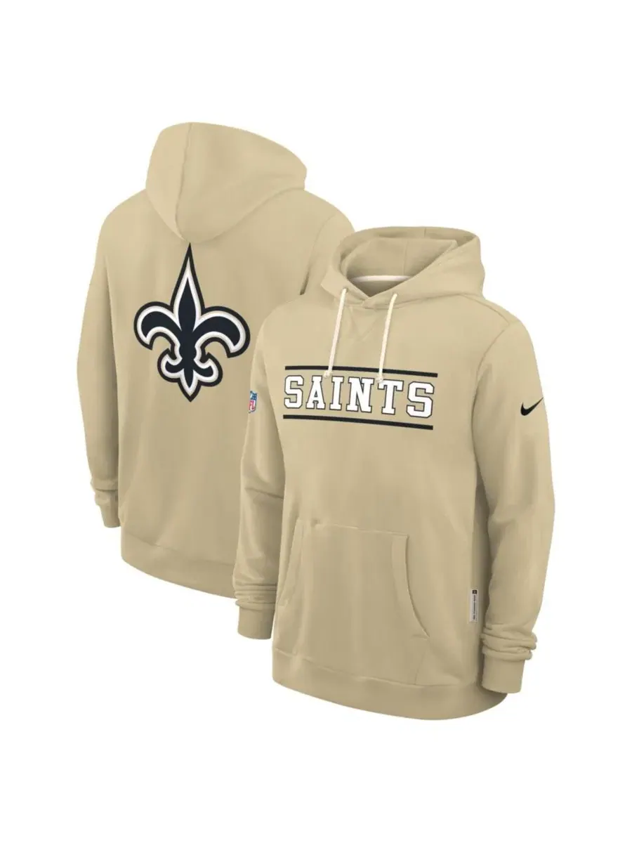 Худи с капюшоном New Orleans Saints Standard Issue Replay Officials Alternate Dri-FIT Nike — изображение 1 из 4, золото
