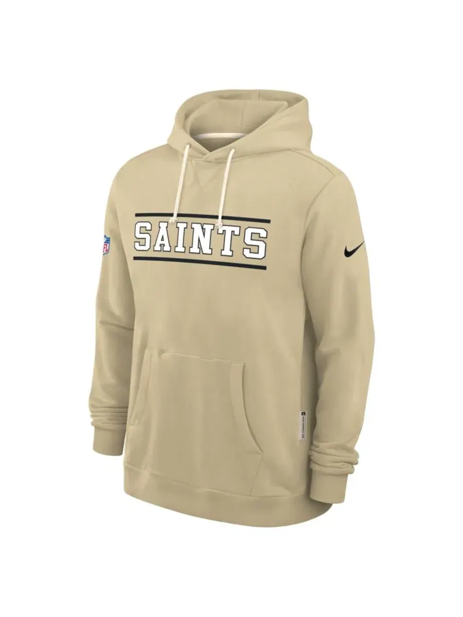 Худи с капюшоном New Orleans Saints Standard Issue Replay Officials Alternate Dri-FIT Nike — изображение 2 из 4, золото