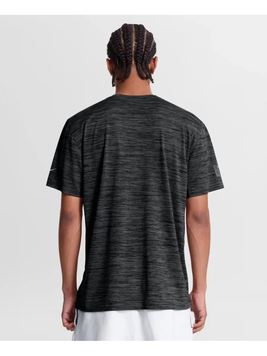 Футболка с длинным рукавом Cincinnati Bengals Sideline Double Covered Dri-FIT Velocity Nike — изображение 2 из 3, черный
