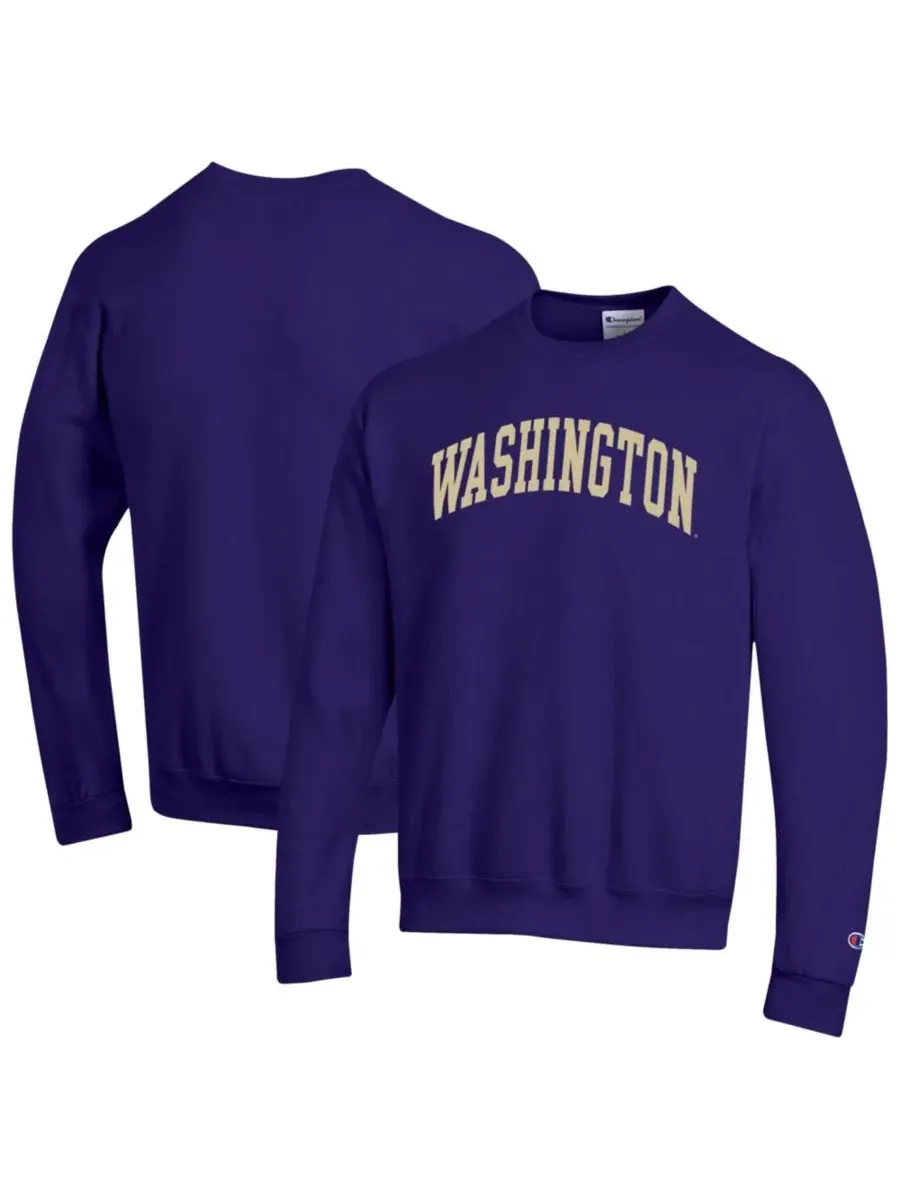 Свитшот Champion Basic Arch Fleece Pullover — изображение 1 из 3, фиолетовый