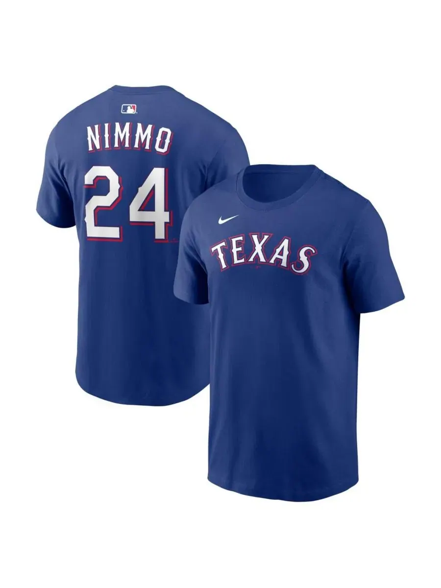 Футболка с именем и номером Brandon Nimmo Nike — изображение 1 из 3, королевский