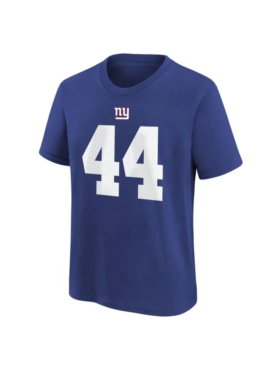Футболка с длинным рукавом Cam Skattebo New York Giants Nike — изображение 2 из 3, королевский