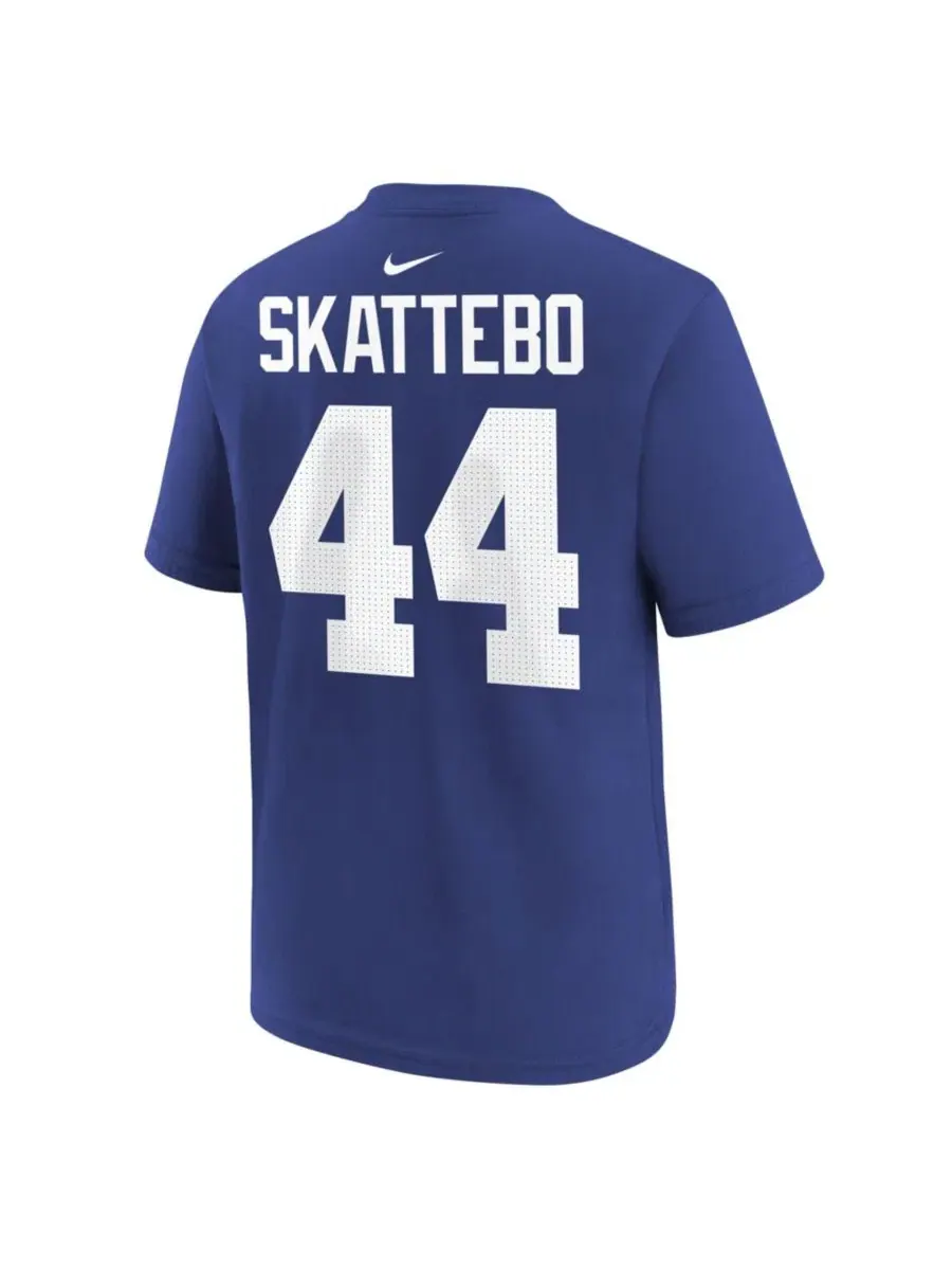 Футболка с длинным рукавом Cam Skattebo New York Giants Nike — изображение 3 из 3, королевский