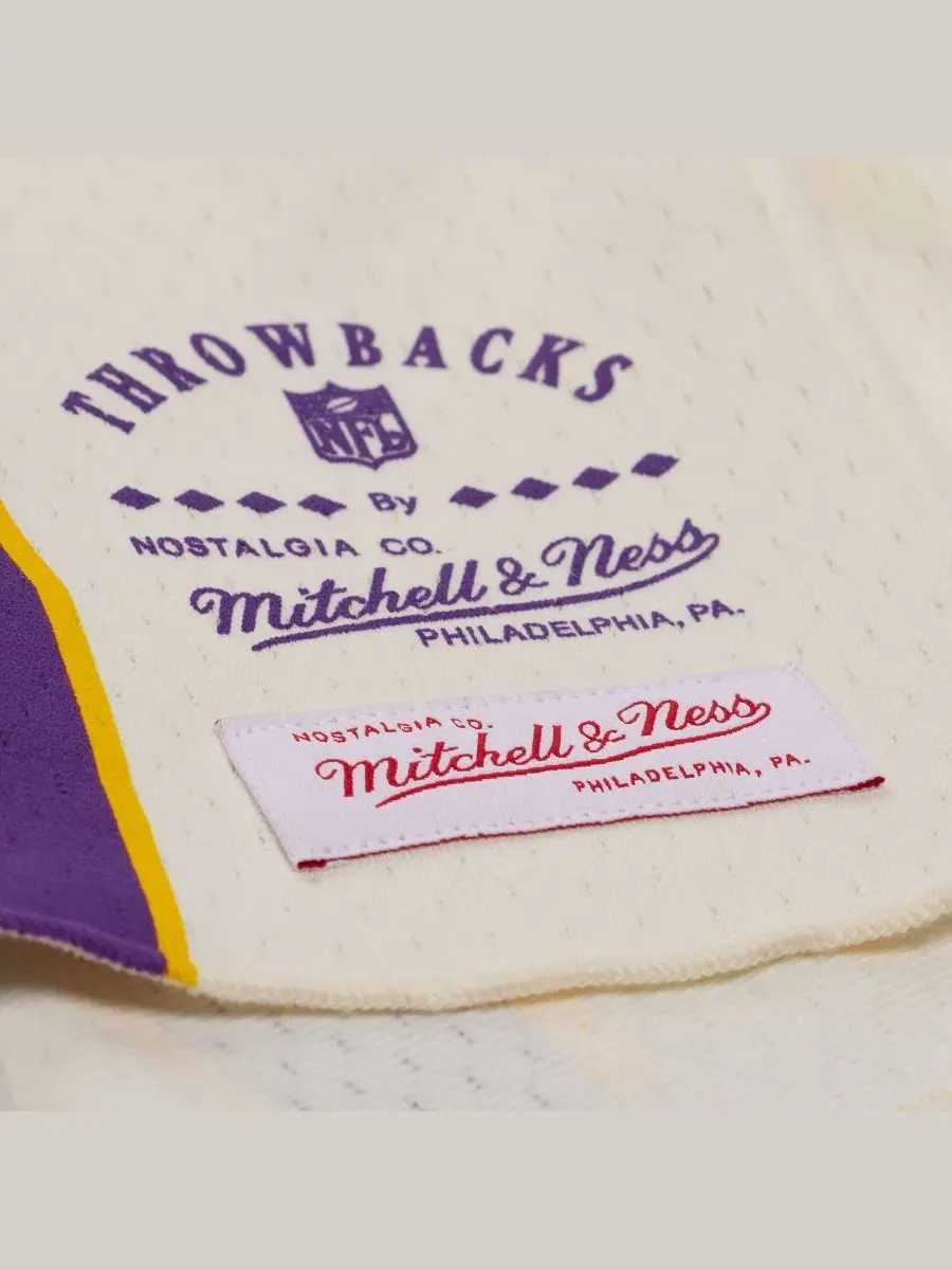 Женская укороченная футболка с принтом Randy Moss Cream Mitchell & Ness — изображение 2 из 5, бежевый