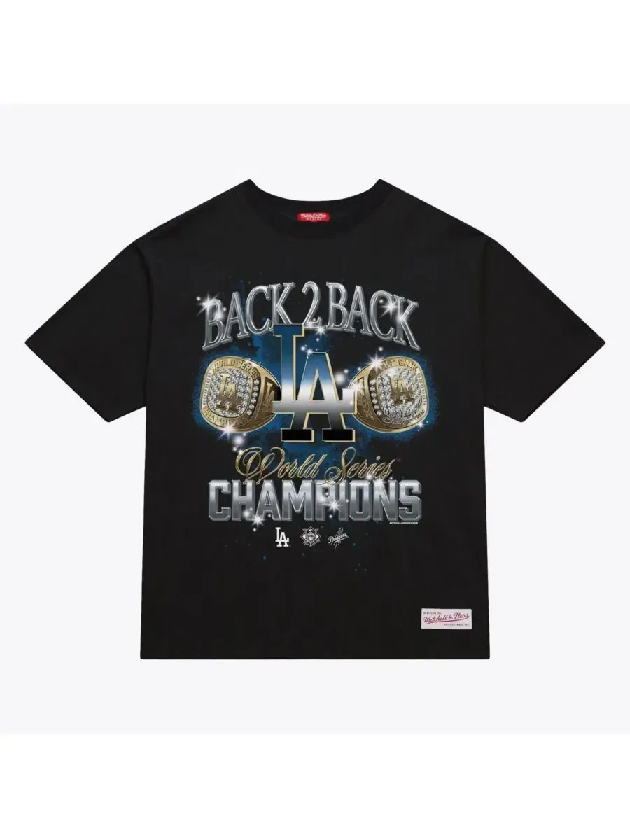 Женская футболка-кроп с принтом Back 2 Back Rings Mitchell & Ness — изображение 1 из 2, черный