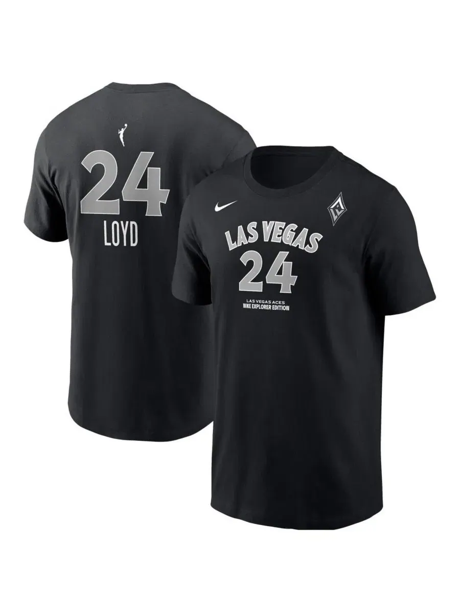 Футболка с коротким рукавом с принтом Jewell Loyd Explorer Edition Nike — изображение 1 из 3, черный