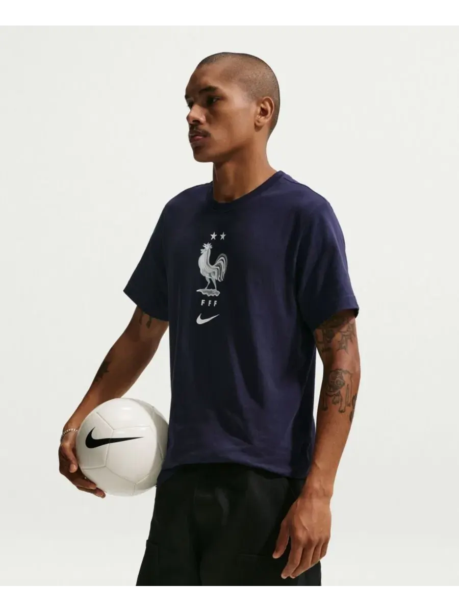 Футболка с принтом France National Team Crest Nike — изображение 5 из 5, синий