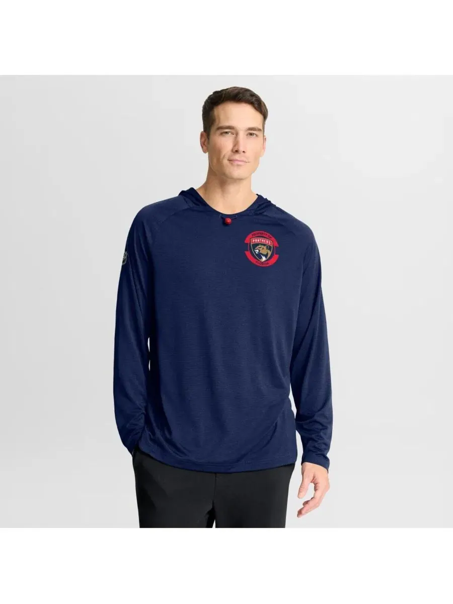 Мужская темно-синяя толстовка с рукавами реглан Florida Panthers Authentic Pro Rink Fanatics — изображение 1 из 4