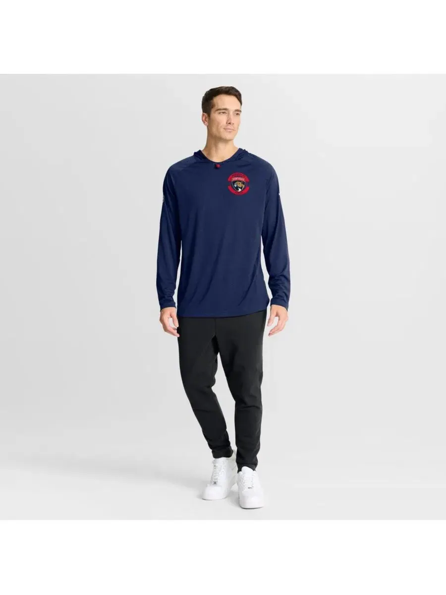 Мужская темно-синяя толстовка с рукавами реглан Florida Panthers Authentic Pro Rink Fanatics — изображение 3 из 4