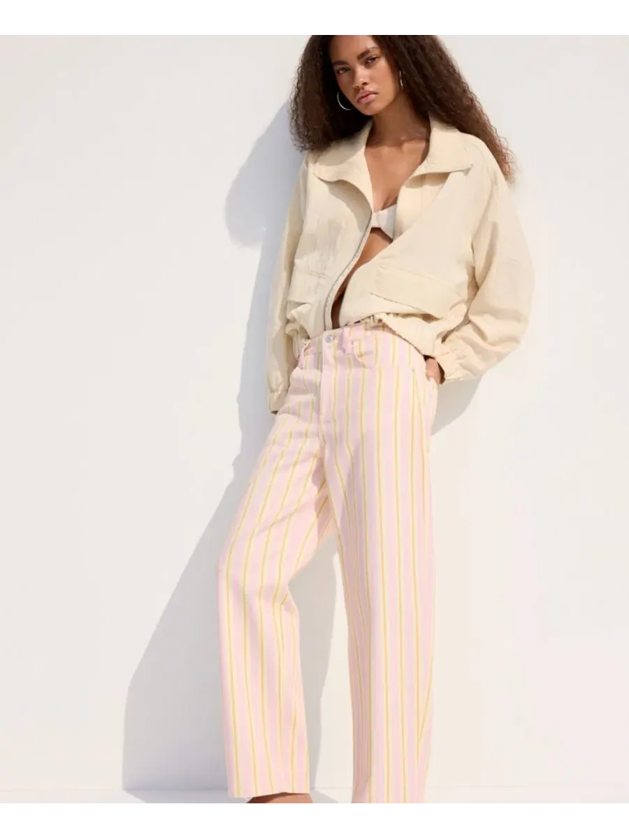 Джинсы-балун с принтом в полоску MANGO, Light Pastel — изображение 3 из 5