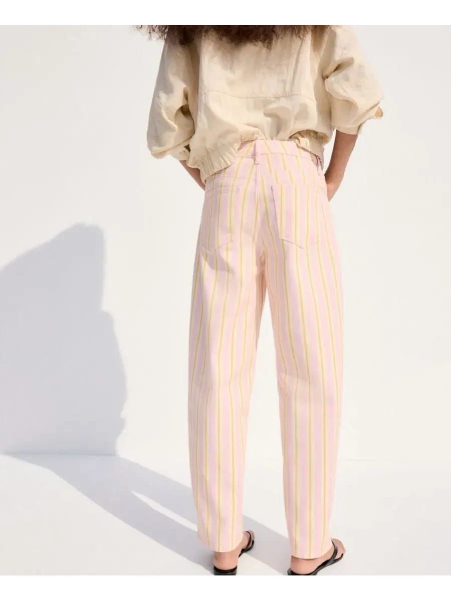 Джинсы-балун с принтом в полоску MANGO, Light Pastel — изображение 5 из 5